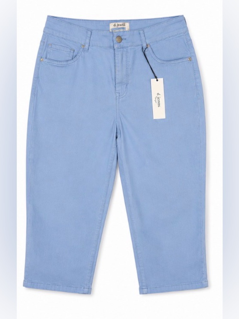 d. jeans Pastel Blue Capri Jeans